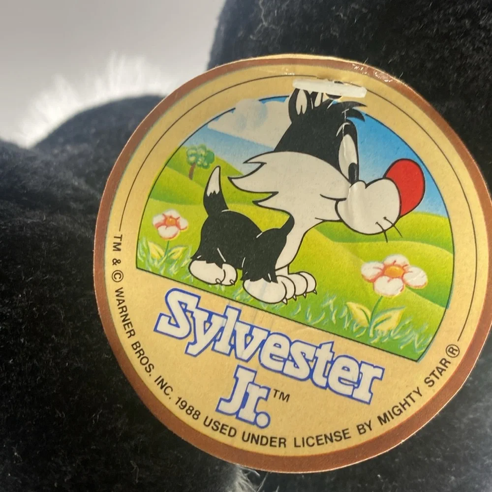 Warner brothers & Mighty Star Sylvester Junior 1988 Vintage Jr. Plush Toy - Picture 9 of 10